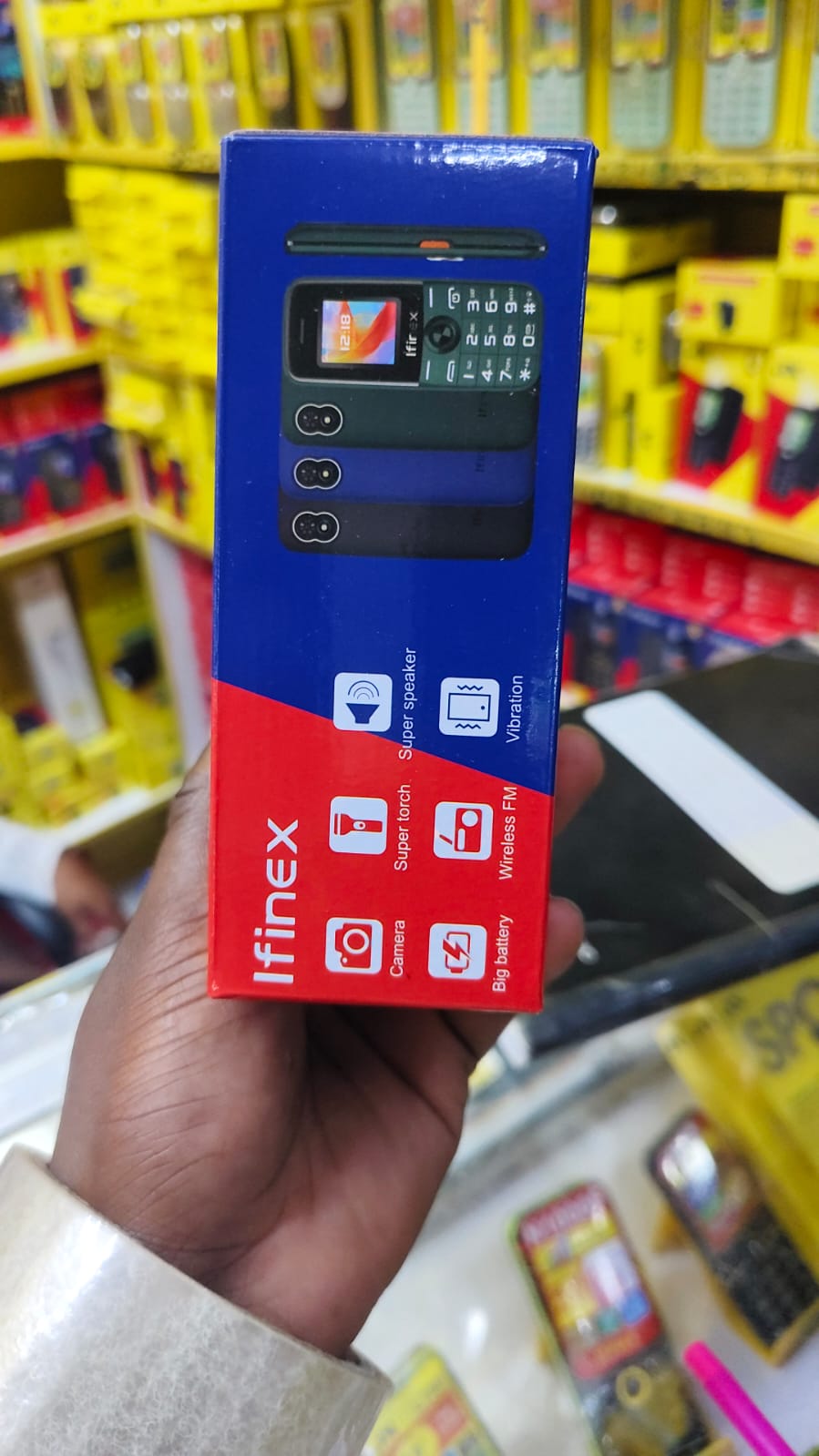 IFINEX N22 TRIPLE SIM CARD KABAMBE/MULIKA MWIZI/BUTTON/FEATURE PHONE WITH FM WIRELESS BATTERY 3300MAH TORCH LIGHT, 1.77" SCREEN DISPLAY FEATURED PHONE