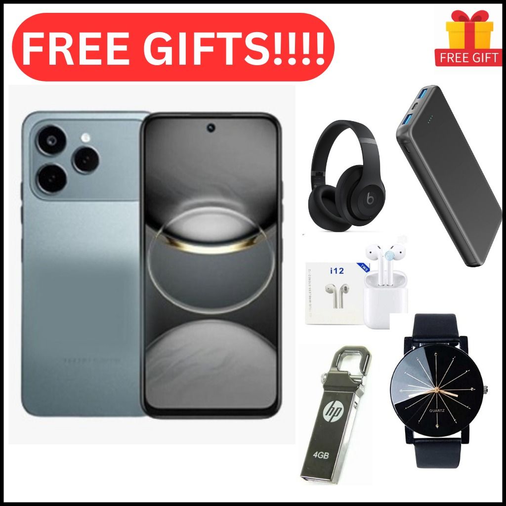 Tecno Spark 40 128GB + 8GB(4+4GB EXTENDED) 6.67'' Hole Screen Camera 50MP Main Camera 8MP Front Camera 45W Super Charging 5200mAh BatterySide Fingerprint smartphone + FREE GIFTS