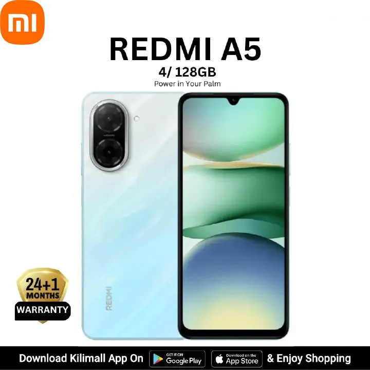 Redmi A5  Display 6.88" 4GB + 128GB Dual SIM 32MP main camera 8MP front camera 5200mAh battery Side fingerprint sensor USB Type-C Phones SmartPhone