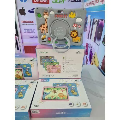 Modio M25 6GB RAM 256GB ROM Kids' Android Tablet 10.1 Inches, 10000mAh battery capacity Dual Camera, supports multiple languages ,8.0mp camera Sim Card Support + Wi-Fi + Free Gift Set