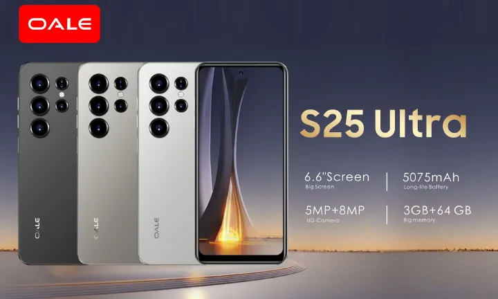 [NEW ARRIVAL] OALE S25 ULTRA 64GB ROM+3GB RAM SCREEN 6.6’’ 5075mAh HIGH CAPACITY BATTERY FINGER PRINT ANDROID 13 CAMERA FRONT 5MP+REAR 8MP CHEAP SMART PHONES DUAL SIM CARD SMARTPHONE