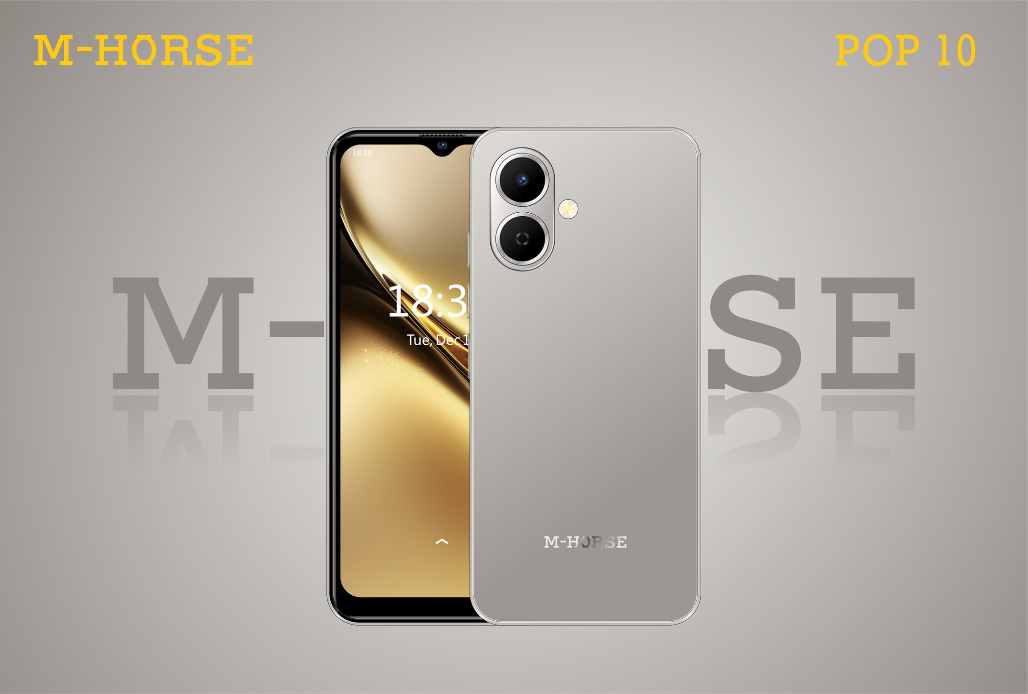 M-HORSE POP 10 64GB ROM + 4GB RAM 4G Network 6.6"  Dual Speakers IP64 Waterproof 8MP MAIN CAMERA 5MP SELFIE 5000mAh BATTERY CAPACITY Type-C Android 14 Dual SIM Phone Side Fingerprint Unlock phones