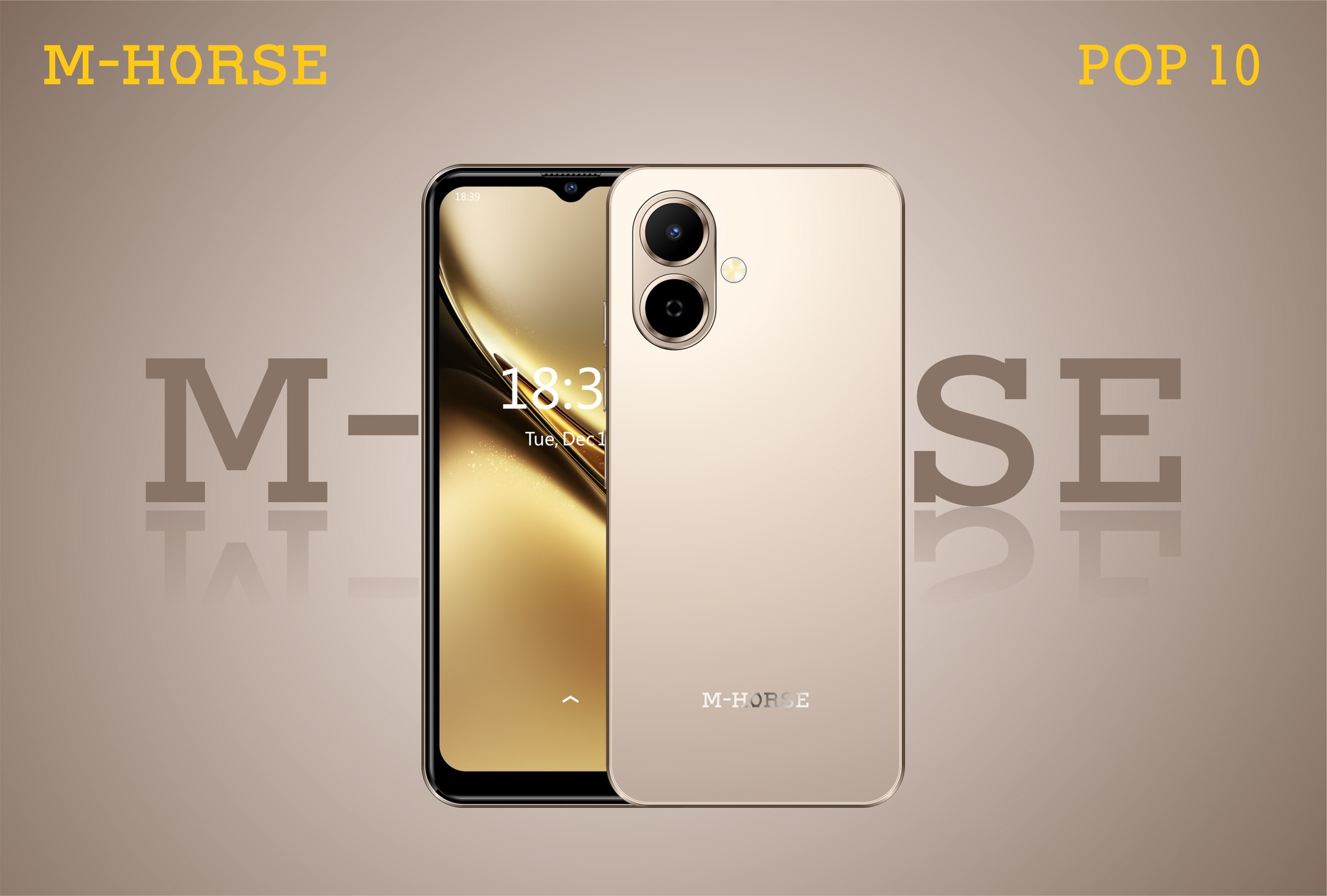 M-HORSE POP 10 64GB ROM + 4GB RAM 4G Network 6.6"  Dual Speakers IP64 Waterproof 8MP MAIN CAMERA 5MP SELFIE 5000mAh BATTERY CAPACITY Type-C Android 14 Dual SIM Phone Side Fingerprint Unlock phones