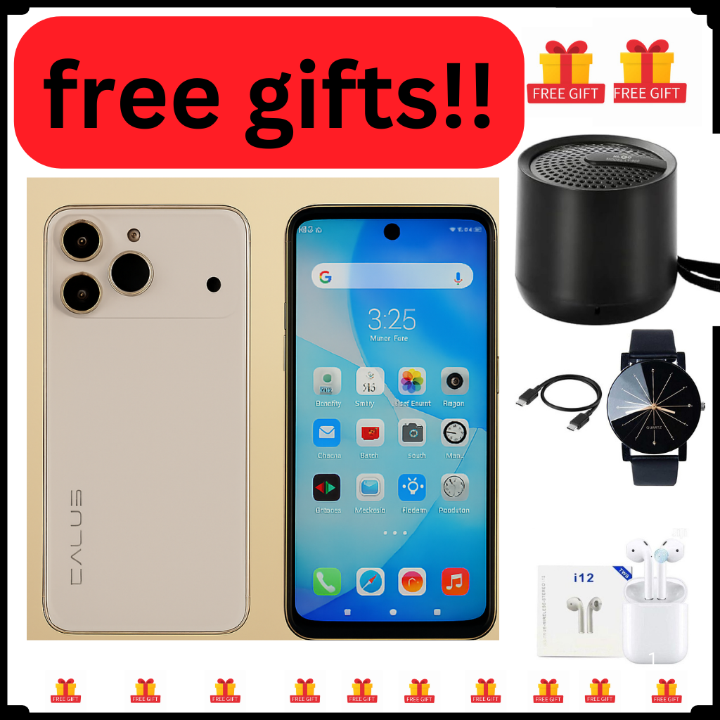 Calus 17 Pro Max Android 14 smartphone 128gb Rom + 8gb Ram 6.6 inches screen  5200mAh battery capacity OCTA-CORE Processor 26mp dual main camera+ 13mp selfie android smartphone + FREE GIFTS FOR YOU.