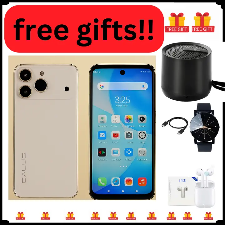 Calus 17 Pro Max Android 14 smartphone 128gb Rom + 8gb Ram 6.6 inches screen  5200mAh battery capacity OCTA-CORE Processor 26mp dual main camera+ 13mp selfie android smartphone + FREE GIFTS FOR YOU.