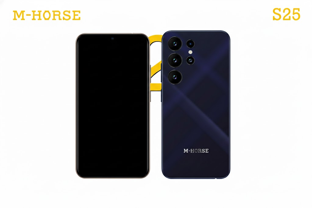 M-HORSE S25 6.6'' HD + incell 4GB RAM + 32GB ROM 5MP Front camera +8MP Rear camera 5000mAh battery capacity with stylus pen side fingerprint UNLOCK Android 14 phone smartphone