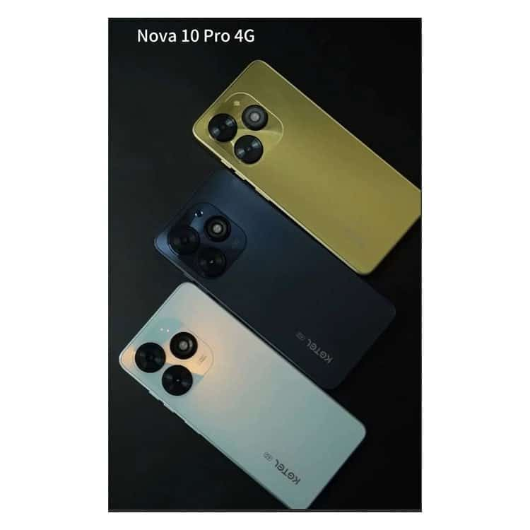 KGTEL NOVA 10 PRO 64GB Storage +12GB RAM (4+8)GB 5000mAh Dual SIM 13MP Camera 8MP SELFIE 6.56" LCD Screen 4G Finger Print Enabled  Smart Phones+FREE GIFTS(SPEAKER , EARPODS,C-C CABLE,FLASH DISK+ WATCH