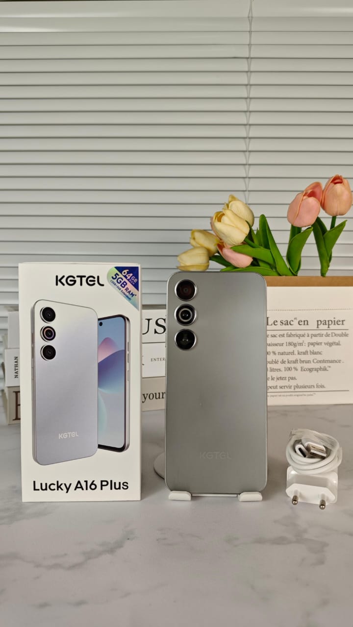 [NEW ARRIVAL] KGTEL LUCKY A16 PLUS MEMORY STORAGE 64GB ROM+5GB RAM SCREEN DISPLAY 6.67’’ BATTERY CAPACITY 5000MAH FINGERPRINT SMART Phones+ FREE GIFTS(SPEAKER , EARPODS,C-C CABLE,FLASH DISK+ WATCH)