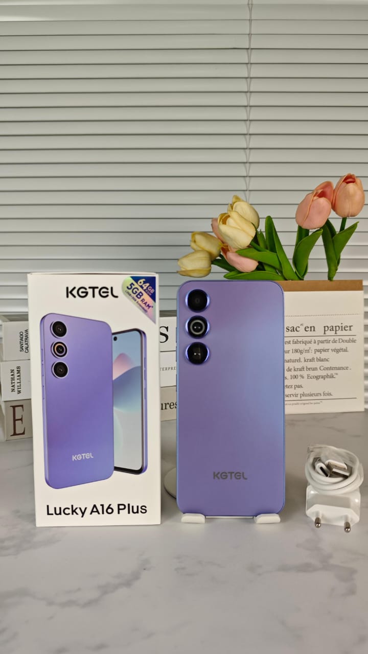 [NEW ARRIVAL] KGTEL LUCKY A16 PLUS MEMORY STORAGE 64GB ROM+5GB RAM SCREEN DISPLAY 6.67’’ BATTERY CAPACITY 5000MAH FINGERPRINT SMART Phones+ FREE GIFTS(SPEAKER , EARPODS,C-C CABLE,FLASH DISK+ WATCH)
