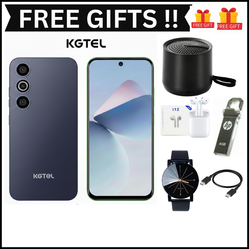 [NEW ARRIVAL] KGTEL LUCKY A16 PLUS MEMORY STORAGE 64GB ROM+5GB RAM SCREEN DISPLAY 6.67’’ BATTERY CAPACITY 5000MAH FINGERPRINT SMART Phones+ FREE GIFTS(SPEAKER , EARPODS,C-C CABLE,FLASH DISK+ WATCH)