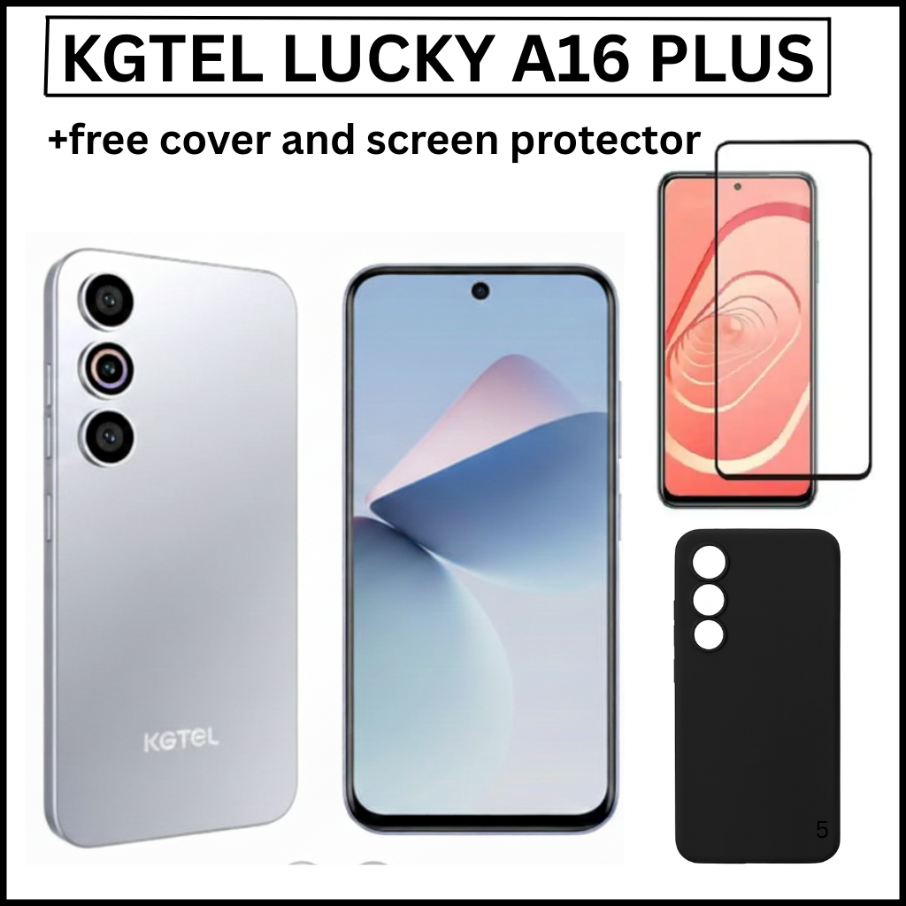[NEW ARRIVAL] KGTEL LUCKY A16 PLUS MEMORY STORAGE 64GB ROM+5GB RAM SCREEN DISPLAY 6.67’’ BATTERY CAPACITY 5000MAH FINGERPRINT SMART Phones + FREE SCREEN PROTECTOR + COVER