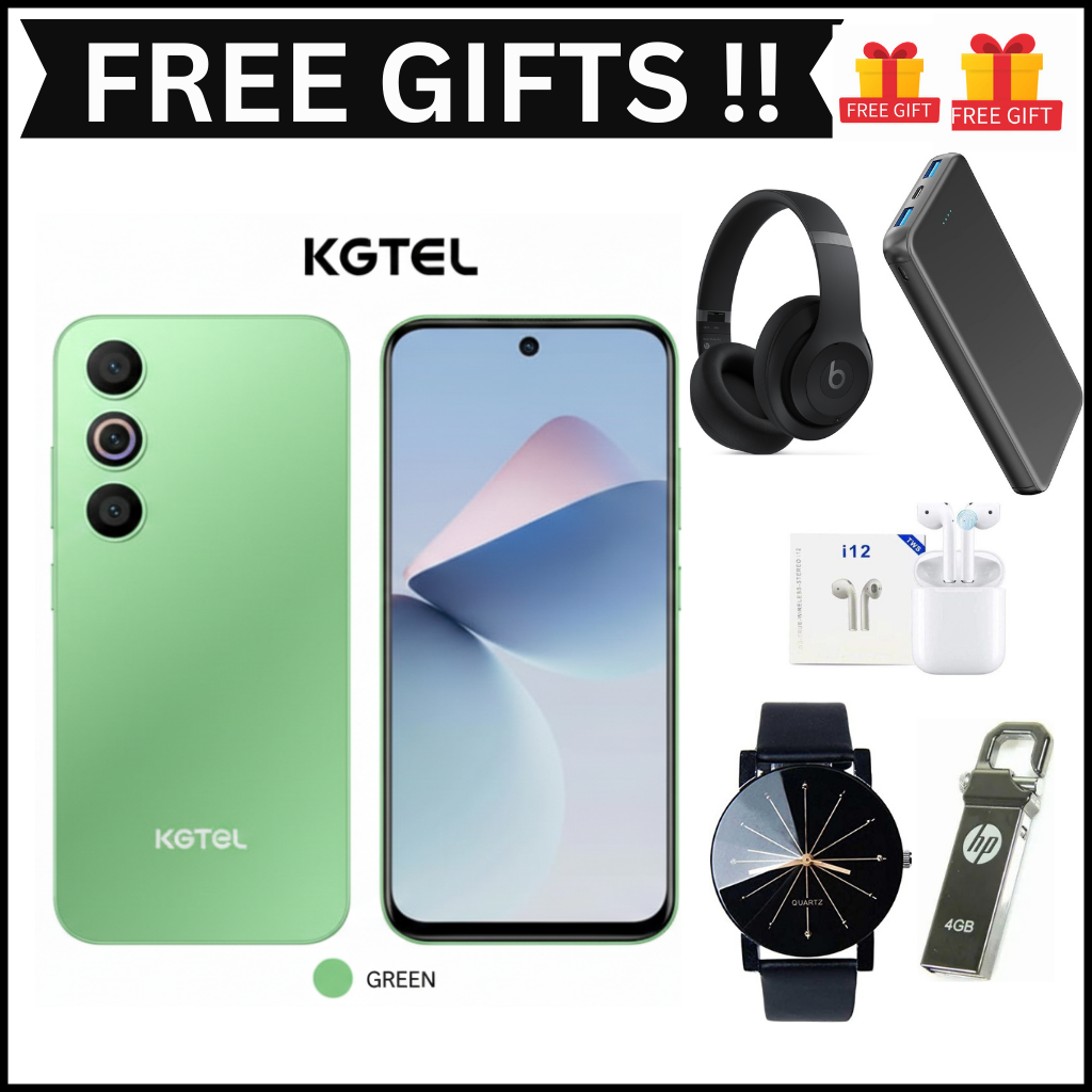 [NEW ARRIVAL] KGTEL LUCKY A16 PLUS MEMORY STORAGE 64GB ROM+5GB RAM SCREEN DISPLAY 6.67’’ BATTERY CAPACITY 5000MAH FINGERPRINT SMART Phones+FREE GIFTS(WATCH,HEADPHONES, EARPODS,POWERBANK,FLASH DISK)