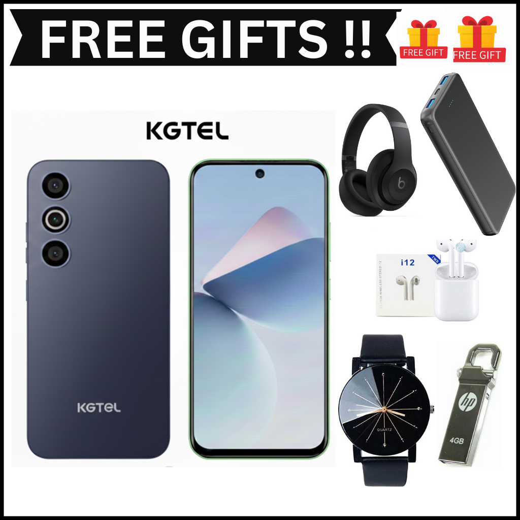 [NEW ARRIVAL] KGTEL LUCKY A16 PLUS MEMORY STORAGE 64GB ROM+5GB RAM SCREEN DISPLAY 6.67’’ BATTERY CAPACITY 5000MAH FINGERPRINT SMART Phones+FREE GIFTS(WATCH,HEADPHONES, EARPODS,POWERBANK,FLASH DISK)