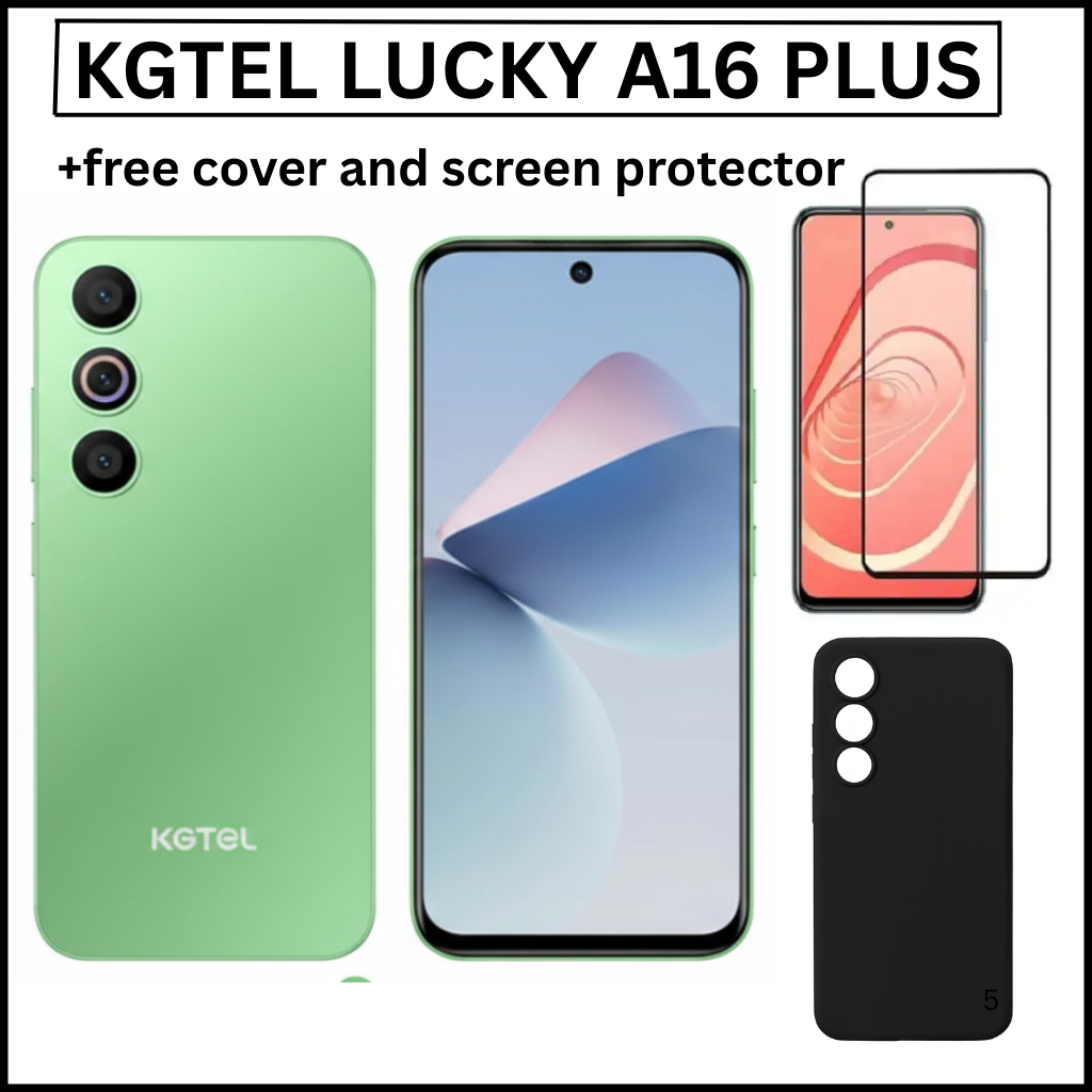 [NEW ARRIVAL] KGTEL LUCKY A16 PLUS MEMORY STORAGE 64GB ROM+5GB RAM SCREEN DISPLAY 6.67’’ BATTERY CAPACITY 5000MAH FINGERPRINT SMART Phones + FREE SCREEN PROTECTOR + COVER