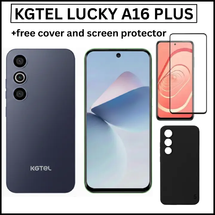 [NEW ARRIVAL] KGTEL LUCKY A16 PLUS MEMORY STORAGE 64GB ROM+5GB RAM SCREEN DISPLAY 6.67’’ BATTERY CAPACITY 5000MAH FINGERPRINT SMART Phones + FREE SCREEN PROTECTOR + COVER