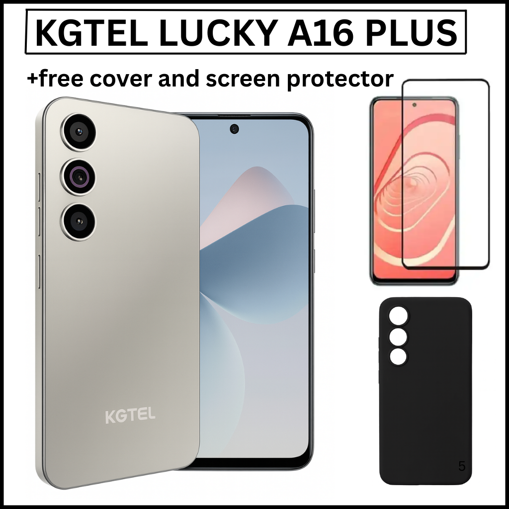 [NEW ARRIVAL] KGTEL LUCKY A16 PLUS MEMORY STORAGE 64GB ROM+5GB RAM SCREEN DISPLAY 6.67’’ BATTERY CAPACITY 5000MAH FINGERPRINT SMART Phones + FREE SCREEN PROTECTOR + COVER