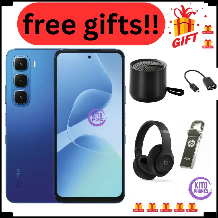 Infinix Hot 60i 128GB+12(6+6)GB 6.7" 120Hz Screen 4G Phone Dual SIM 5160mAh Battery 45W Charging 50MP Camera Fingerprint Lock Android 15 G81 Smart AI smart Phones + free gifts