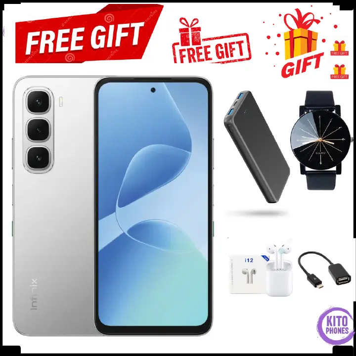 Infinix Hot 60i 256GB+16(8+8)GB 6.7" 120Hz Screen 4G Phone Dual SIM 5160mAh Battery 45W Charging 50MP Camera Fingerprint Lock Android 15 G81 Smart AI smart Phones + free gifts