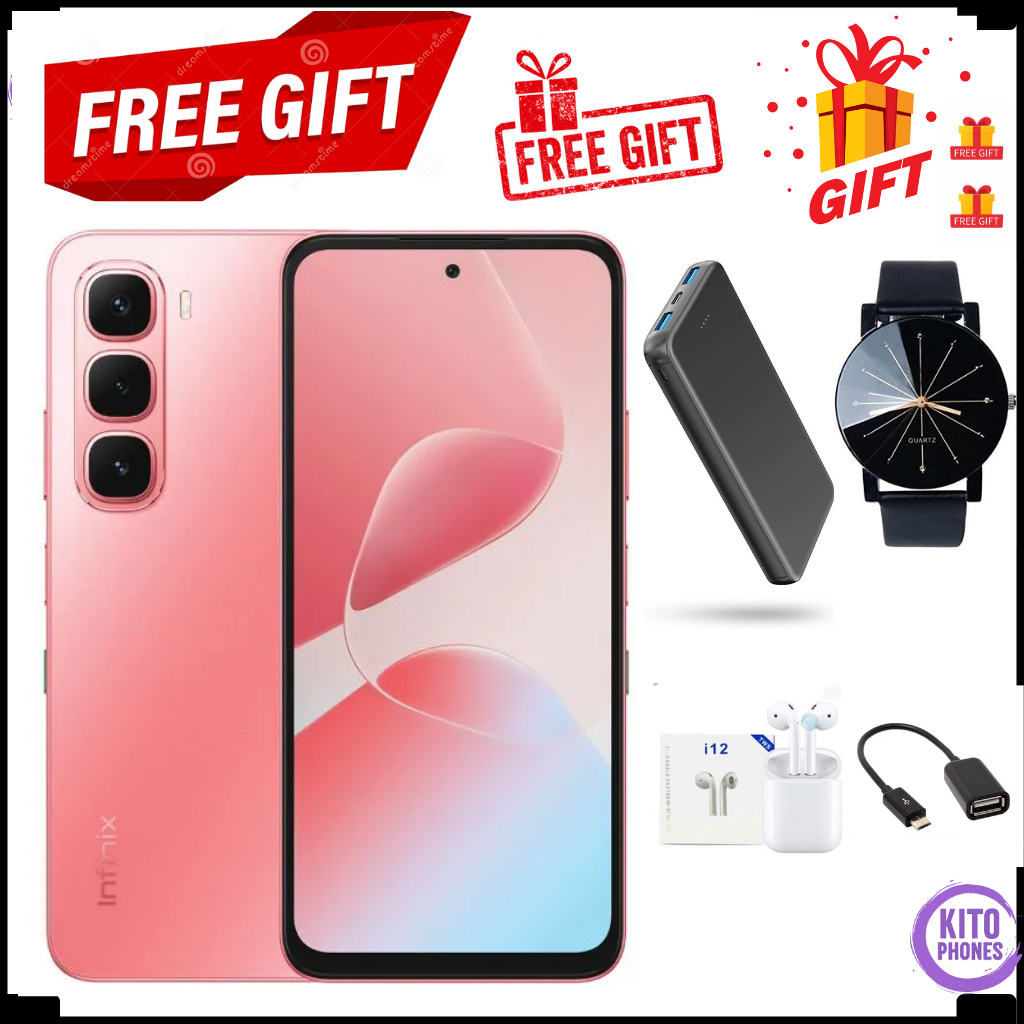 Infinix Hot 60i 128GB+8(4+4)GB 6.7" 120Hz Screen 4G Phone Dual SIM 5160mAh Battery 45W Charging 50MP Camera Fingerprint Lock Android 15 G81 Smart AI smart Phones + free gifts