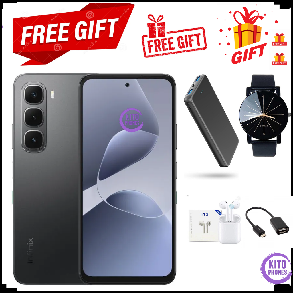Infinix Hot 60i 128GB+12(6+6)GB 6.7" 120Hz Screen 4G Phone Dual SIM 5160mAh Battery 45W Charging 50MP Camera Fingerprint Lock Android 15 G81 Smart AI smart Phones + free gifts