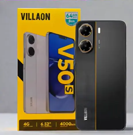 [NEW ARRIVAL] VILLAON V50s STORAGE 64GB ROM+8GB RAM SCREEN 6.52’’ BATTERY CAPACITY 4000MAH 4G NETWORK REAR CAMERA 8MP+5MP FRONT SIDE FINGERPRINT TYPE-C CHARGER SMART PHONES +FREE GIFTS JUST FOR YOU
