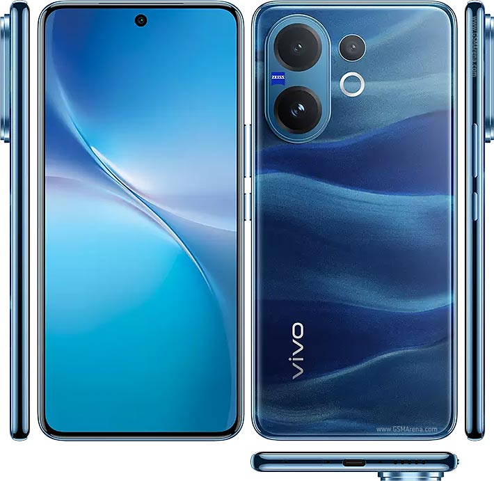 Vivo V60 256GB ROM +8GB RAM 6.7" 120Hz AMOLED Display 50MP Camera 6500mAh Battery 90W Fast Charging Dual SIM IP 65 Water & Dust Resistance Android 15 On-Screen Fingerprint AI Smartphone
