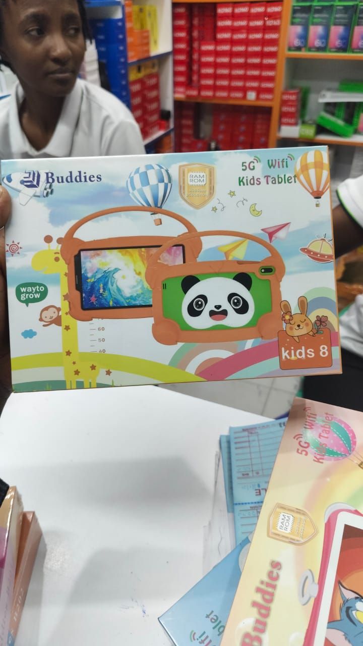 NEW ARRIVALS!! BUDDIES KIDS 8 STUDY 5G WIFI TABLETS RAM 8GB,ROM 256GB With BOTH SIM CARD SLOT AND MEMORY CARD SLOT+FREE GIFTS