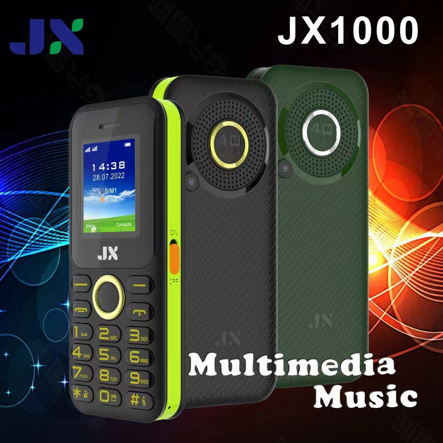 JX JX1000 WITH MULTIMEDIA MUSIC BATTERY 3950MAH HD CAMERA DUAL SIM CARD WIRELESS FM SCREEN DISPLAY 1.77’’ VIBRATION AUDIO AND VIDEO PLAYER TORCH 1 YEAR WARRANTY KABAMBE/MULIKA /FEATURED PHONE