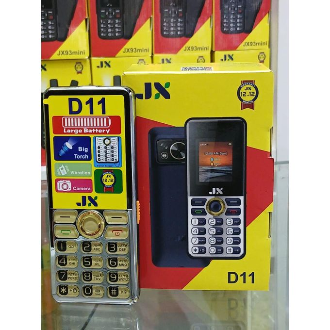 Jx D11 1.77" SCREEN DISPLAY 3200mAh LARGE BATTERY DUAL SIM CARD FEATURED KAMBABE PHONE WITH BIG TORCH, FACEBOOK, FM WIRELESS AUDIO AND VIDEO PLAYER TORCH 1 YEAR WARRANTY KABAMBE/MULIKA/ FEATURED PHONE