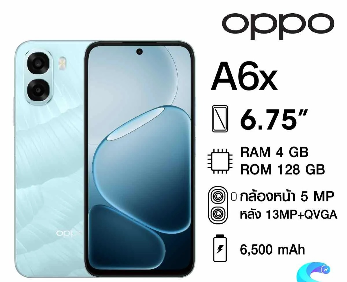 Brand New OPPO A6X 256GB ROM + 4GB RAM 6.75" SCREEN DISPLAY Smartphone 6100 mAh Battery CAPACITY 120Hz refresh rate 13MP+5MP Camera  Android 15 Dual Sim Smart phones