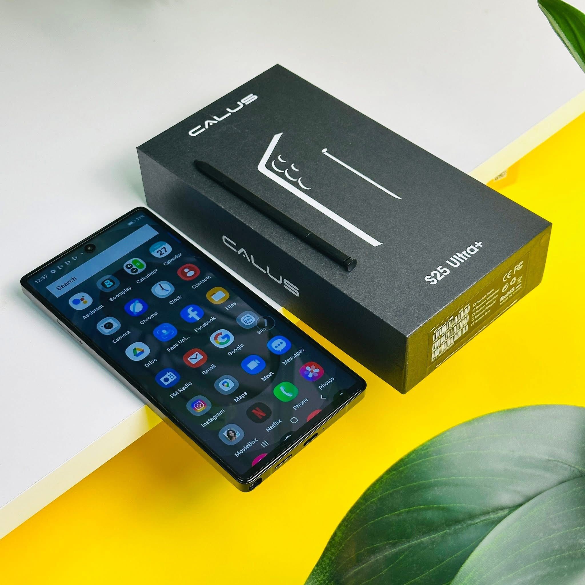 CALUS S25 Ultra+, 6.9 Inch Incell Display 8GB RAM+ 128GB ROM, 13MP FRONT+26MP REAR,5500mAh Long Standby Batttery, Charging and Stylus Pen ANDROID 14,120Hz REFRESH RATE, MEDIA TEK PHONE SMARTPHONE