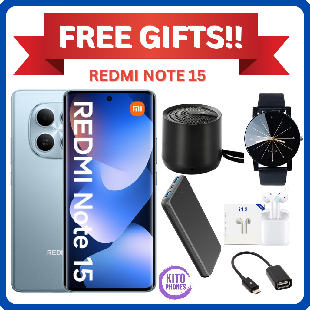 BRAND NEW ] XIAOMI Redmi Note 15 128GB ROM + 6GB RAM 6.77" 120Hz AMOLED Curved Display 108 MP Rear Camera 20MP Selfie 6000mAh Battery 33W FAST CHARGING ANDROID 15  SMARTPHONE + FREE GIFTS JUST FOR YOU