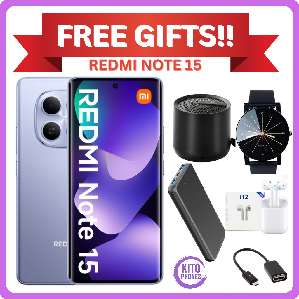 BRAND NEW ] XIAOMI Redmi Note 15 256GB ROM + 8GB RAM 6.77" 120Hz AMOLED Curved Display 108 MP Rear Camera 20MP Selfie 6000mAh Battery 33W FAST CHARGING  ANDROID 15 SMARTPHONE + FREE GIFTS JUST FOR YOU