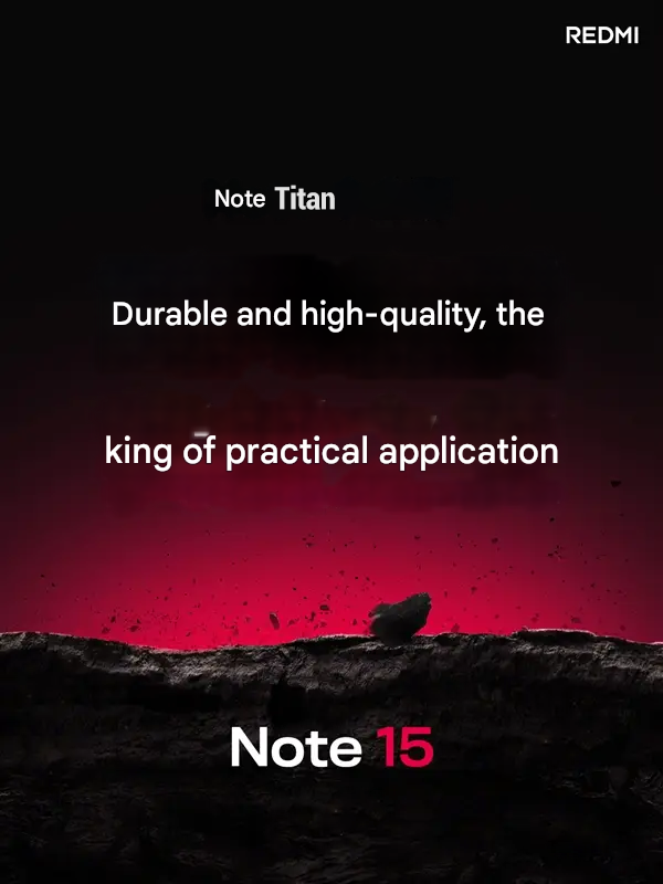 BRAND NEW ] XIAOMI Redmi Note 15 128GB ROM +6 GB RAM 6.77" 120Hz AMOLED Curved Display 108 MP Rear Camera 20MP Selfie 6000mAh Battery 33W FAST CHARGING On-Screen Fingerprint ANDROID 15  SMARTPHONE