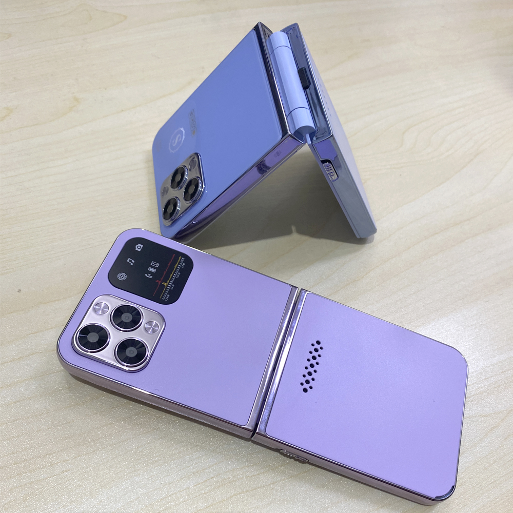 i16 Promax flip phone supports 4 SIM Card 1400mAh battery Qwerty Keyboard FM Radio 2.8 Inch Screen Square Shape Foldable Small Mobile Phone