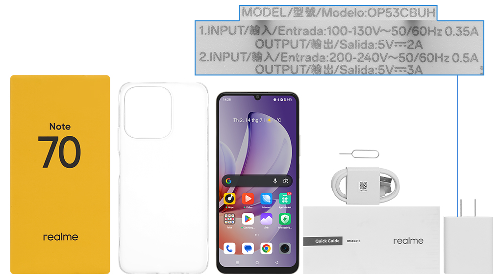 NEW ARRIVALS!!! BRAND NEW REALME NOTE 70 6.74 INCH 90Hz Refresh rate UPTO 12GB (4+8GB) RAM +128 GB ROM DUAL SIM CAMERA 13MP +8MP SELFIE  BATTERY 6000MAH  Android 15 SMARTPHONE