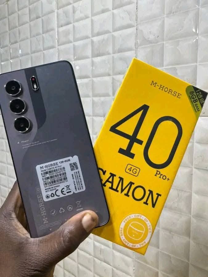 [New Arrivals] M-HORSE CAMON 40 PRO+ 128GB + 8GB (4+4GB) RAM 6.8" 16MP Selfie 32MP REAR CAMERA 5000mAh Battery Type-C Dual SIM 4G Side Fingerprint IP64 Smart Phones + FREE GIFTS JUST FOR YOU
