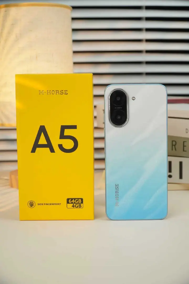 [NEW ARRIVAL] M-HORSE A5 STORAGE 64GB ROM+4GB RAM SIDE FINGERPRINT 6.6’’ HD+INCELL WATERDROP SCREEN BATTERY 5000MAH 5MP FRONT+8MP REAR AI CAMERA  Android 14 phone smartphone