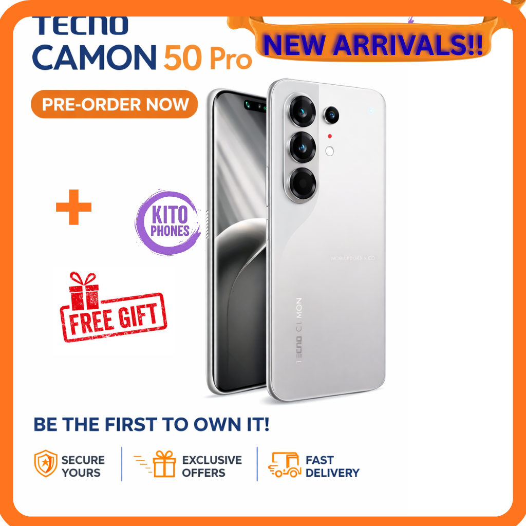 NEW ARRIVAL Tecno CAMON 50 PRO 256GB ROM +16GB(8+8GB )RAM, 6.78" AMOLED CURVED SCREEN 5200 MAH BATTERY 50MP MAIN CAMERA 32MP SELFIE ANDROID 16 SMARTPHONE