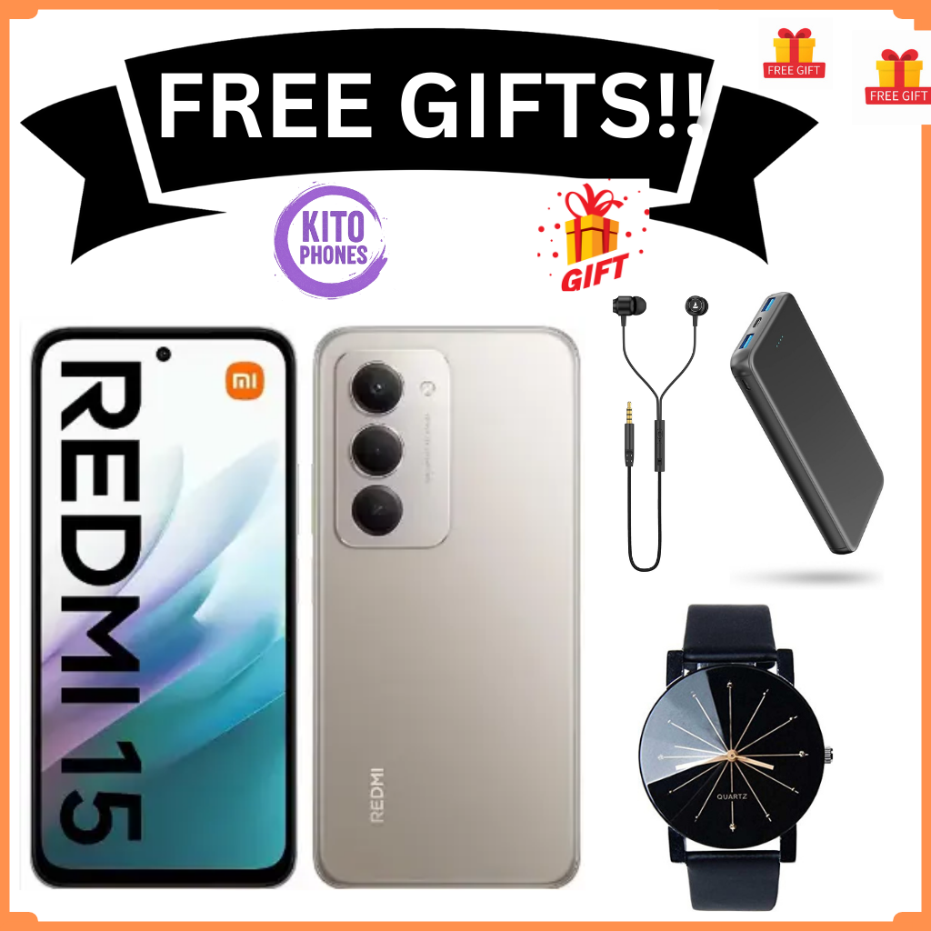 [NEW ARRIVAL] Redmi 15 4G 6.9" 128GB ROM +6GB RAM 7000mAh 33W charger ip64 50MP +8 MP Octa-core Qualcomm SM6225 Snapdragon 685 (6 nm)IPS LCD, 144Hz Android 15 Fingerprint phone smartphone +FREE GIFTS