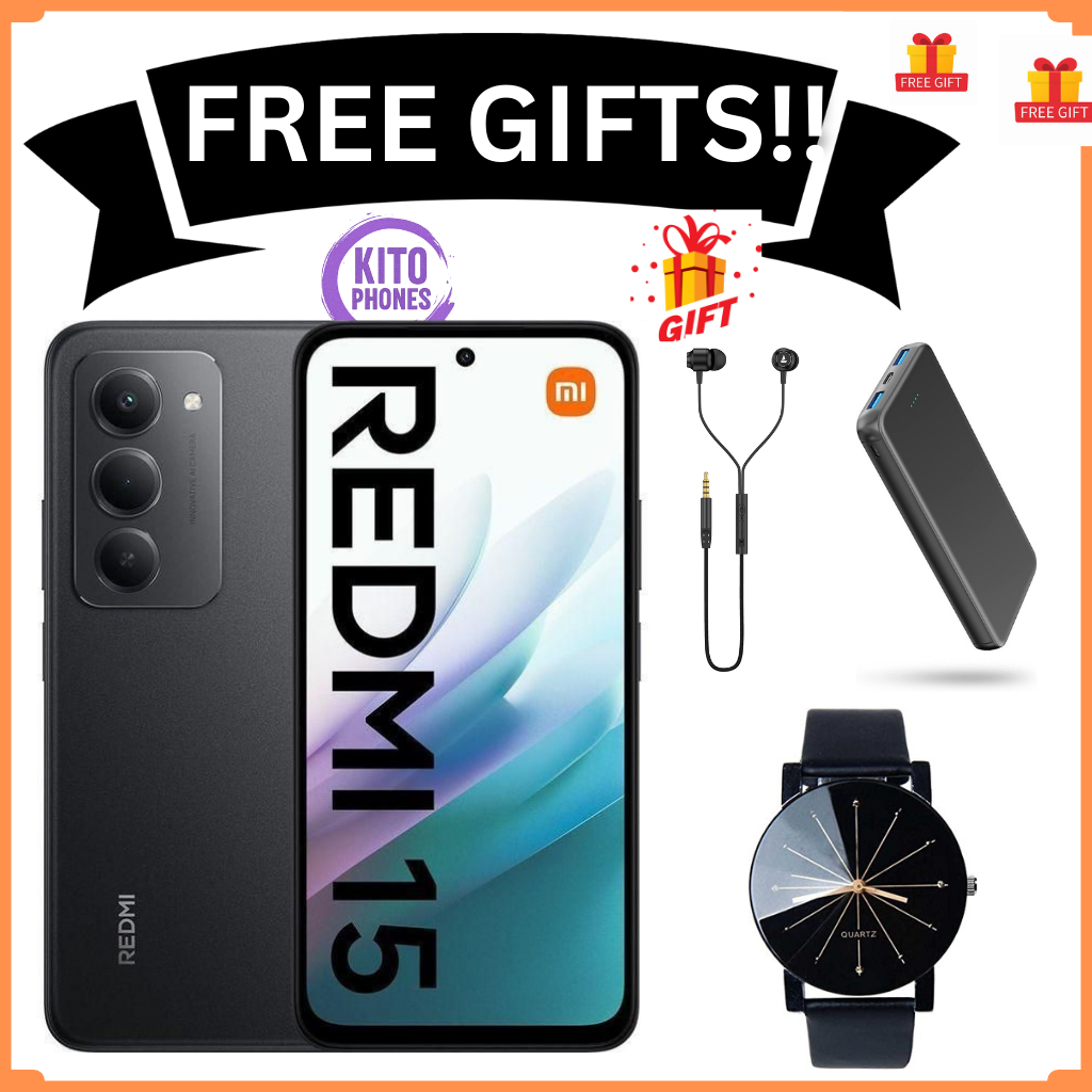 [NEW ARRIVAL] Redmi 15 4G 6.9" 128GB ROM +6GB RAM 7000mAh 33W charger ip64 50MP +8 MP Octa-core Qualcomm SM6225 Snapdragon 685 (6 nm)IPS LCD, 144Hz Android 15 Fingerprint phone smartphone +FREE GIFTS