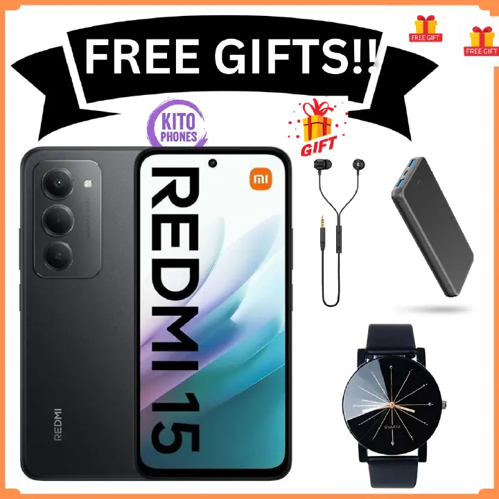 [NEW ARRIVAL] Redmi 15 4G 6.9" 128GB ROM +6GB RAM 7000mAh 33W charger ip64 50MP +8 MP Octa-core Qualcomm SM6225 Snapdragon 685 (6 nm)IPS LCD, 144Hz Android 15 Fingerprint phone smartphone +FREE GIFTS