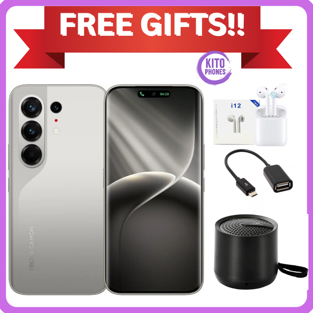NEW ARRIVAL Tecno CAMON 50 PRO 256GB ROM +16GB(8+8GB )RAM, 6.78" AMOLED CURVED SCREEN 5200mAh BATTERY 50MP MAIN CAMERA 32MP SELFIE ANDROID 16 SMARTPHONE +FREE GIFTS(SPEAKER +EARPODS+OTG CABLE)