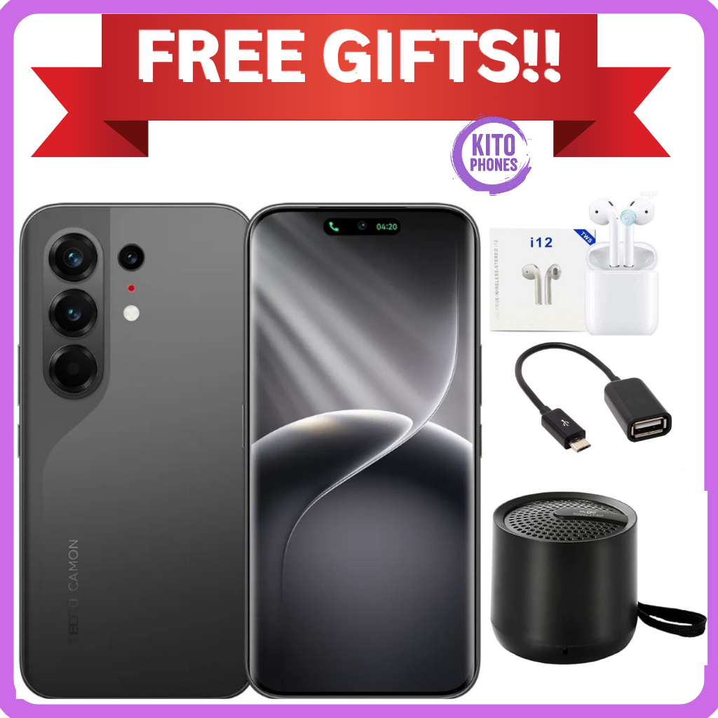 NEW ARRIVAL Tecno CAMON 50 PRO 256GB ROM +16GB(8+8GB )RAM, 6.78" AMOLED CURVED SCREEN 5200mAh BATTERY 50MP MAIN CAMERA 32MP SELFIE ANDROID 16 SMARTPHONE +FREE GIFTS(SPEAKER +EARPODS+OTG CABLE)