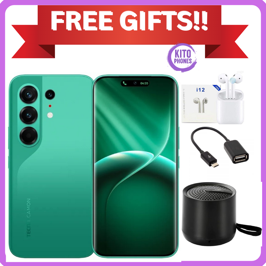 NEW ARRIVAL Tecno CAMON 50 PRO 256GB ROM +16GB(8+8GB )RAM, 6.78" AMOLED CURVED SCREEN 5200mAh BATTERY 50MP MAIN CAMERA 32MP SELFIE ANDROID 16 SMARTPHONE +FREE GIFTS(SPEAKER +EARPODS+OTG CABLE)
