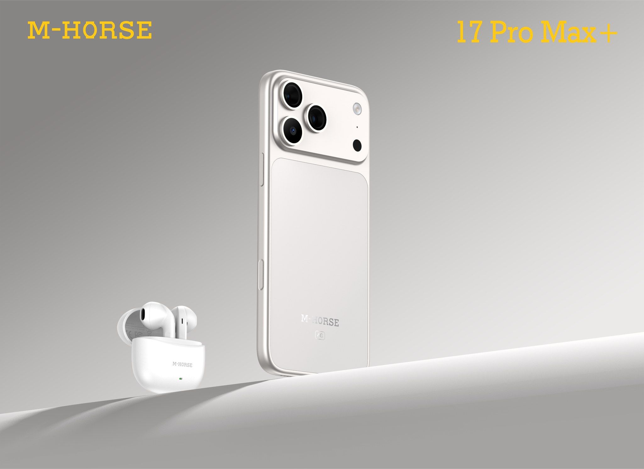 M HORSE 17 PRO MAX+ 128GB ROM + 12GB(6+6GB EXTENDED) RAM, 32MP+16MP AI CAMERA, 5000MAH, 6.6 HD+ INCELL PUNCH HOLE SCREEN, ANDROID 14, FACE ID. WITH FREE EARPODS+ ANTI DROP SHIELDCASE