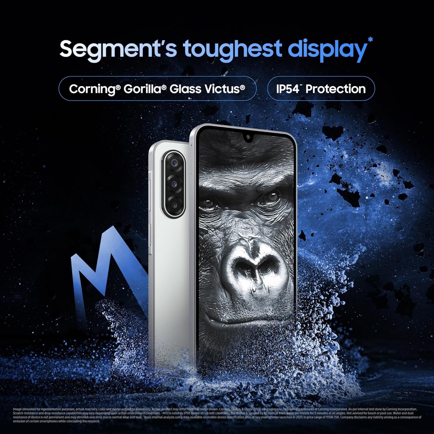 [ NEW ARRIVAL]  Samsung Galaxy M17 5G 128GB+6GB 6.7" Super AMOLED 90Hz Display (50+5+2)MP Rear Camera 13MP Front Camera Dual SIM 5000mAh Battery 25W Charge Galaxy AI Fingerprint Unlock smartphones