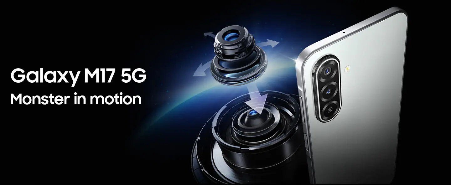 [ NEW ARRIVAL]  Samsung Galaxy M17 5G 128GB+6GB 6.7" Super AMOLED 90Hz Display (50+5+2)MP Rear Camera 13MP Front Camera Dual SIM 5000mAh Battery 25W Charge Galaxy AI Fingerprint Unlock smartphones