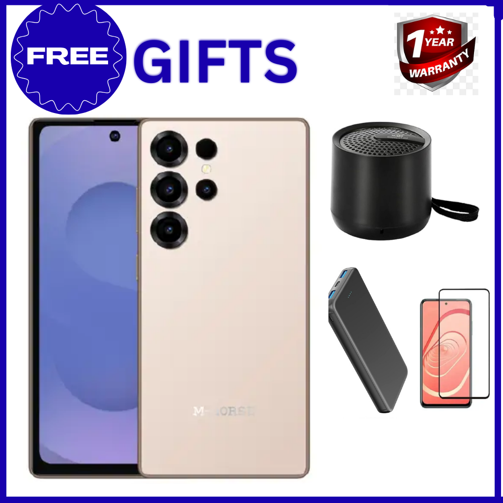 M-HORSE S25 Ultra+ 6.6'' DISPLAY 8GB (4+4GB)RAM + 128GB ROM 16MP Selfie+32MP Rear camera 5000mAh battery capacity with stylus pen side fingerprint UNLOCK Android 14 phone smartphone +FREE GIFTS