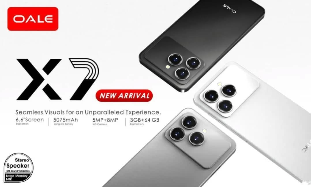 [NEW ARRIVAL] OALE X7 64GB ROM+3GB RAM SCREEN 6.6’’ CAMERA 8MP BACK+5MP FRONT FINGERPRINT ANDROID 13 HIGH CAPACITY BATTERY BRAND NEW SMART PHONE
